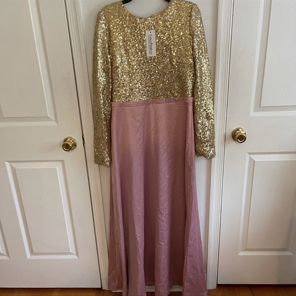 Nwt gold sparkly stain dress - Picture 4 of 9